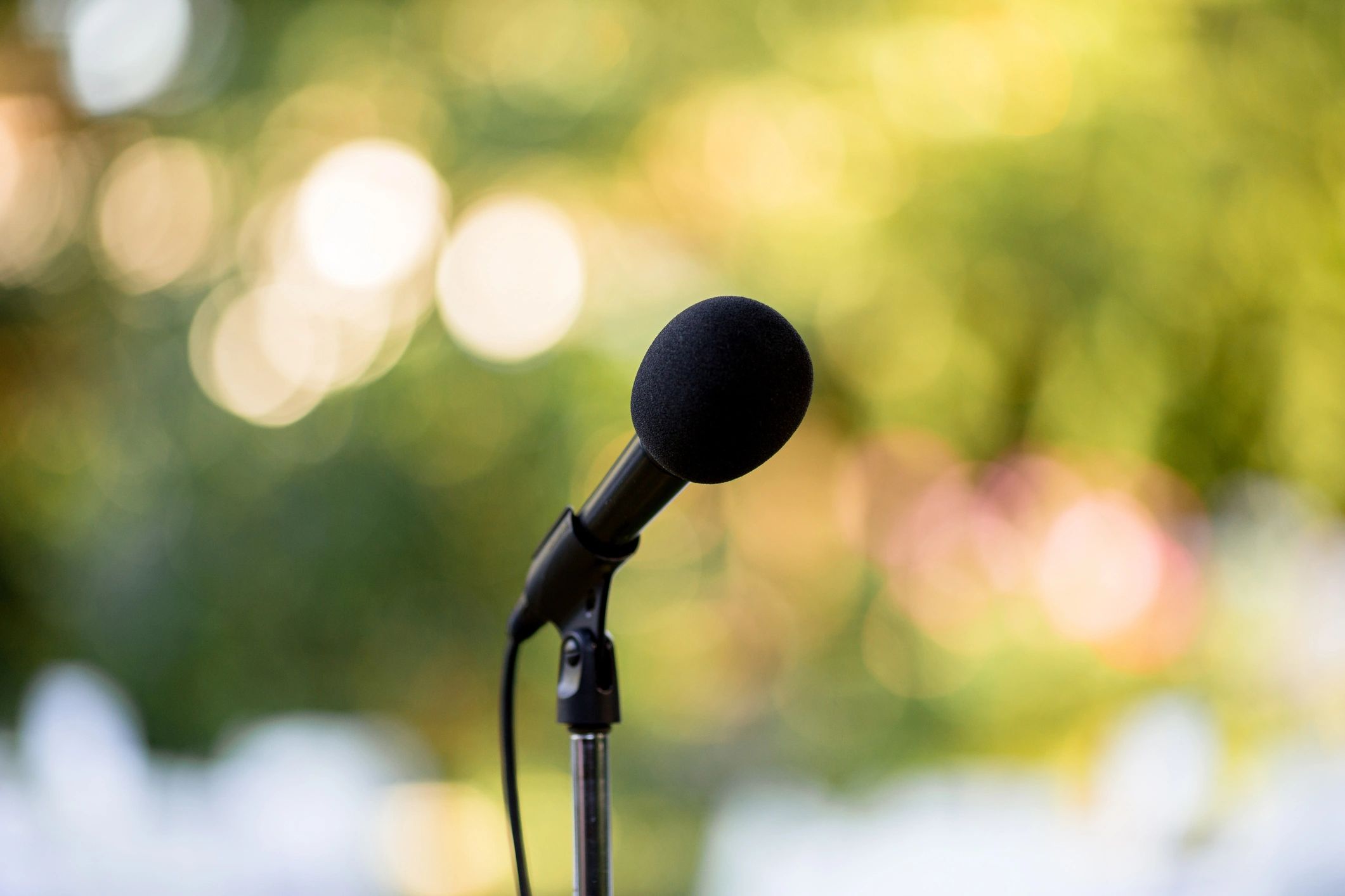 Microphone close up