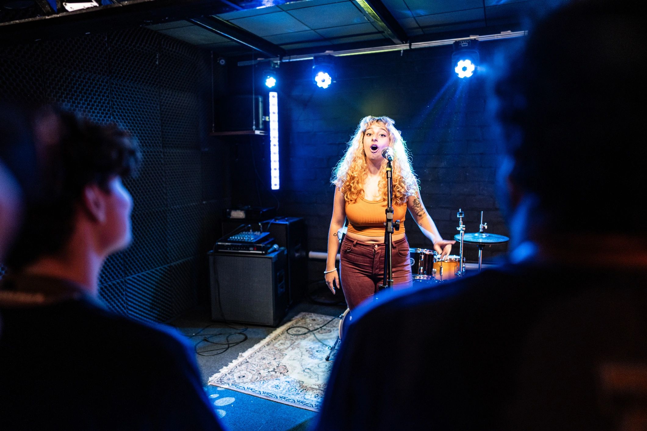 Stand-up performer on stage